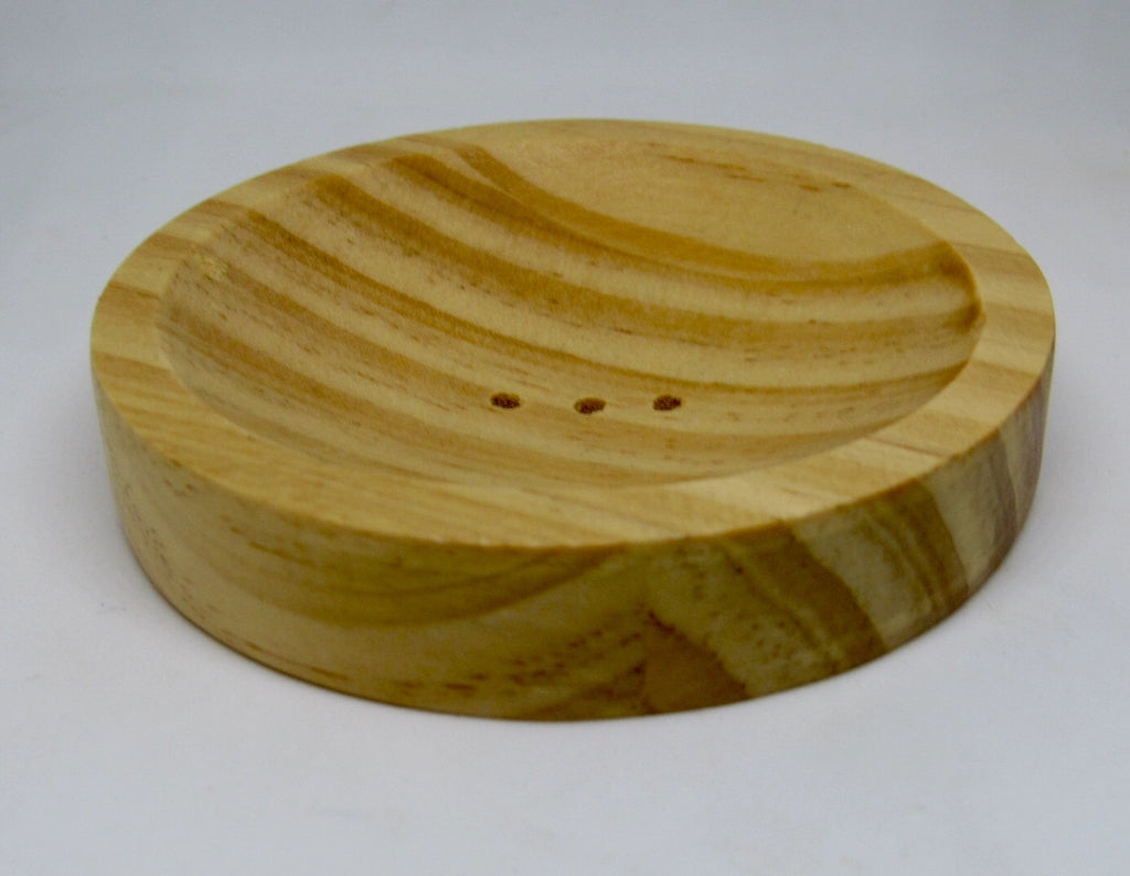 Round Soap Dish- Wood