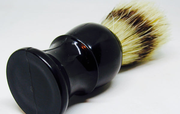 Boar Bristle Shave Brush- Black Standard