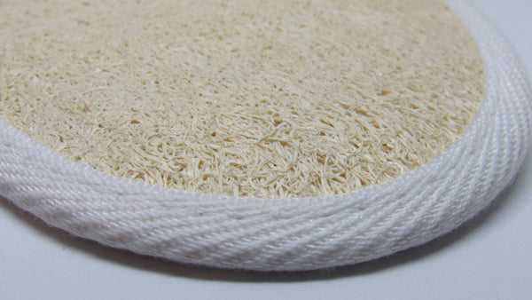 Loofah and Terry Scrub Pad with Strap